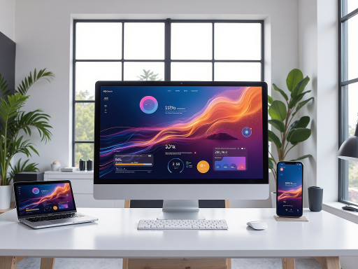 企业管理系统界面，包含数据表格和图表，现代化仪表板设计，多种颜色编码的数据可视化元素