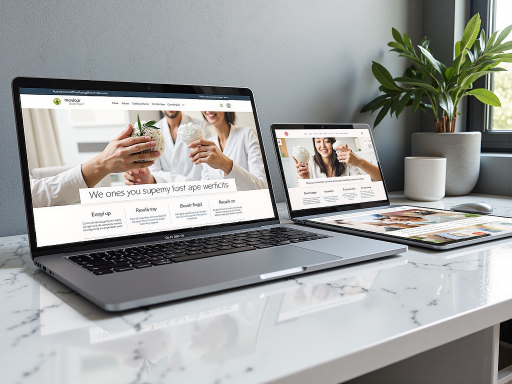 企业官网设计，现代简洁的布局，清晰的品牌标识，响应式设计适配不同屏幕尺寸